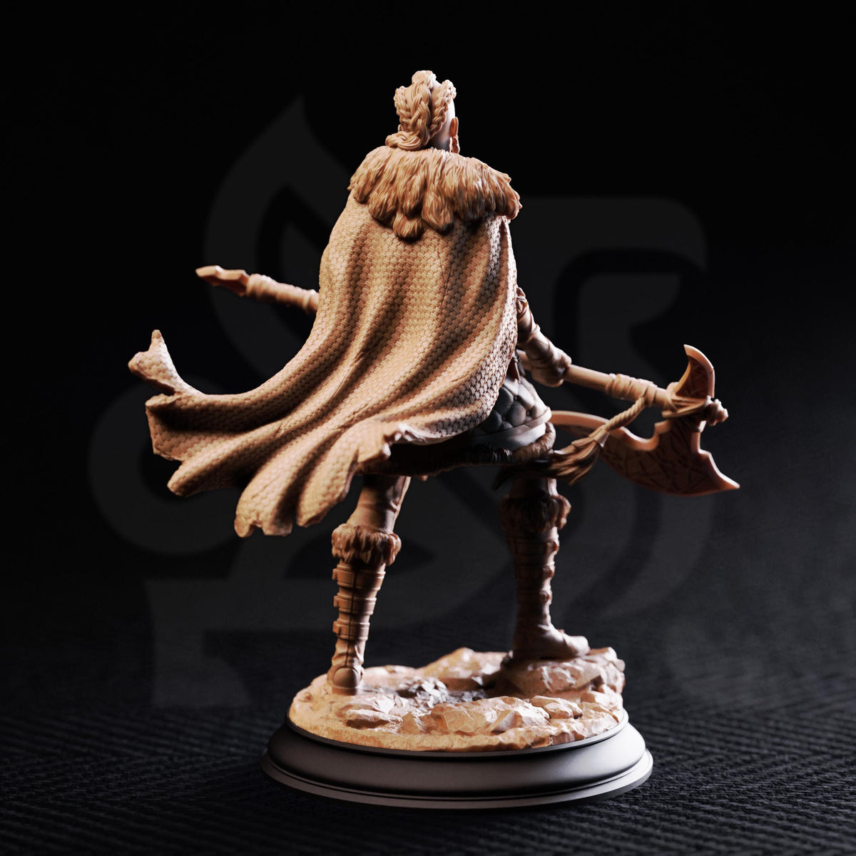 Outlander Berserker - Gunnhildr 32mm Resin Miniature D&D 3D Print DND Viking