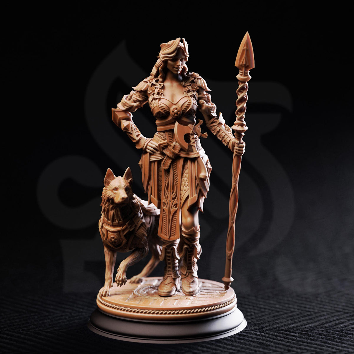 Goddess of the Hunt - Frøya 32mm Resin Miniature D&D 3D Print DND Viking