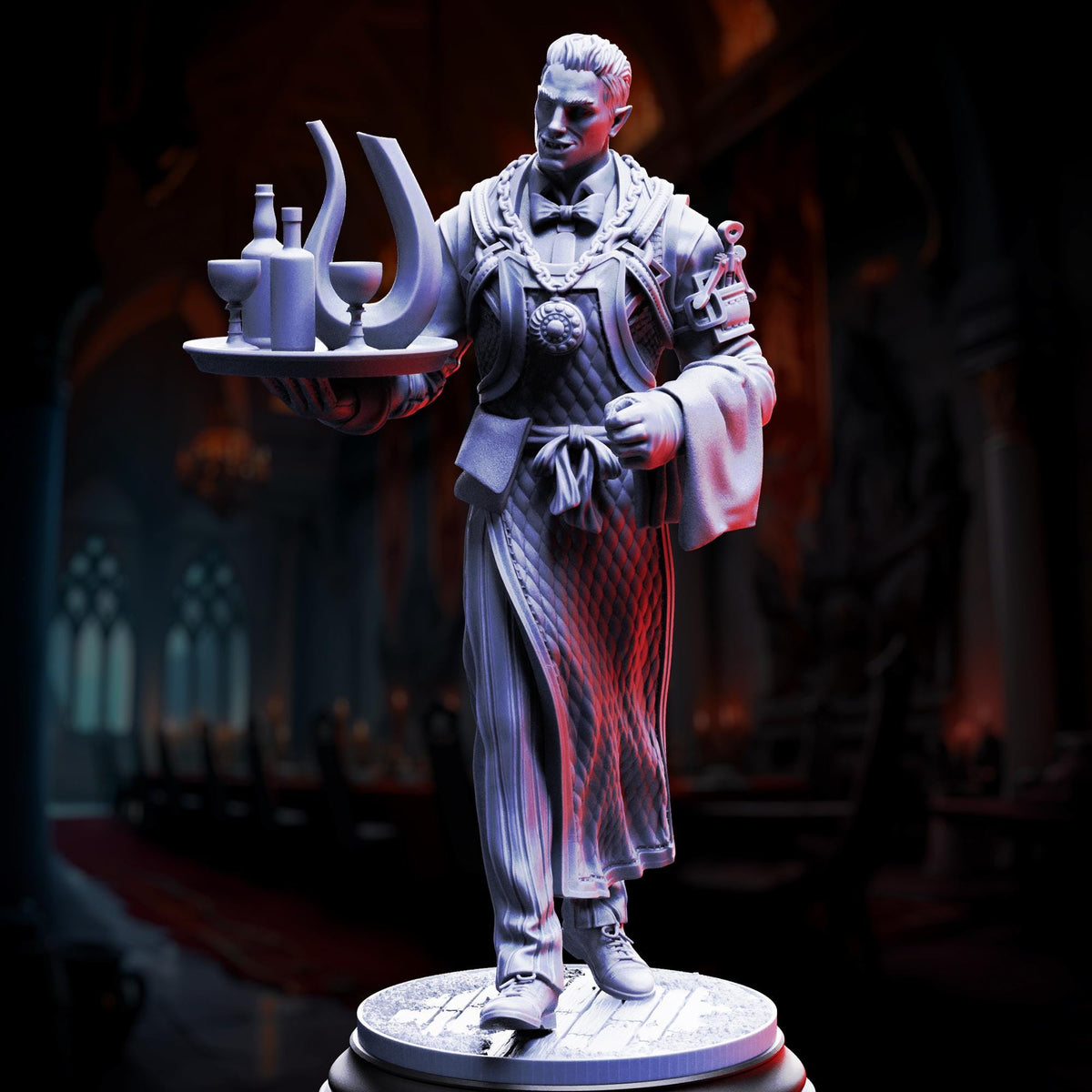 Vampire Vintner - Aimar Batteaux 32mm Resin Miniature D&D 3D Print DND Vampire