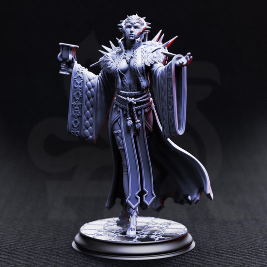 Vampire Noblewoman - Baroness Noctra de Blanc 32mm Resin Miniature D&D 3D Print DND Vampire
