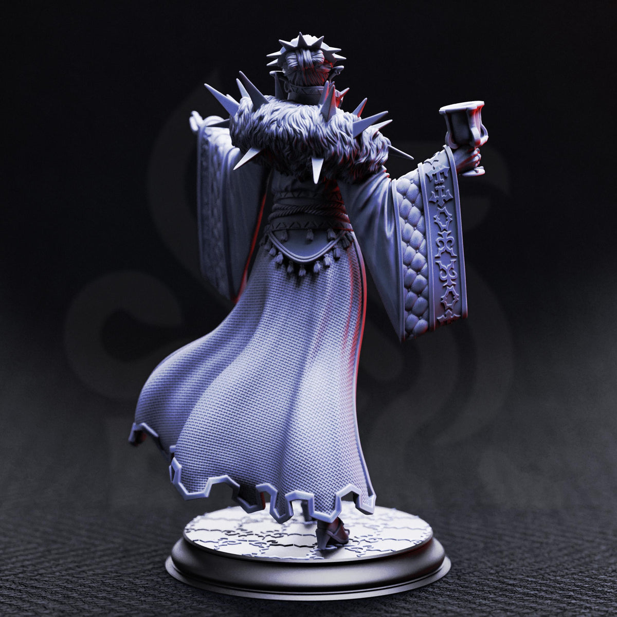 Vampire Noblewoman - Baroness Noctra de Blanc 32mm Resin Miniature D&D 3D Print DND Vampire