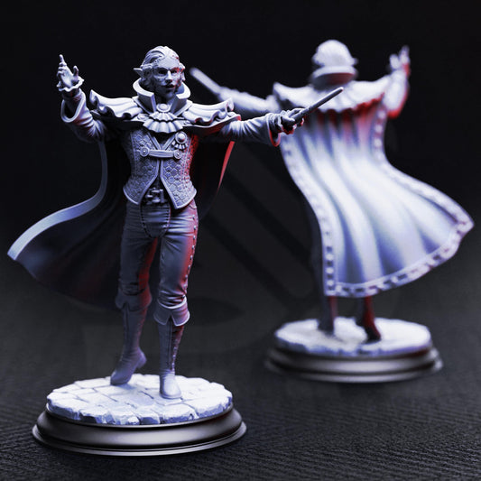 Vampiric Virtuoso - Ferdinand Vandame 32mm Resin Miniature D&D 3D Print DND Vampire