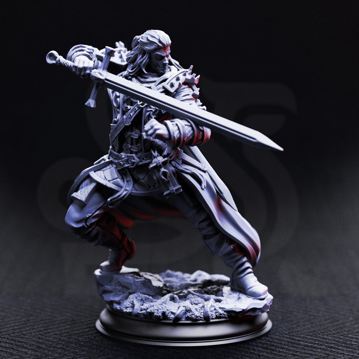 Professional Hex Hunter - Mortimer Who Danced With Death 32mm Resin Miniature D&D 3D Print DND Vampire