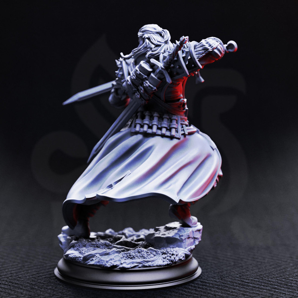 Professional Hex Hunter - Mortimer Who Danced With Death 32mm Resin Miniature D&D 3D Print DND Vampire