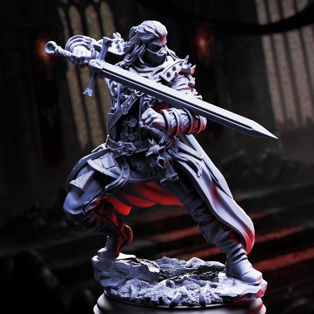 Professional Hex Hunter - Mortimer Who Danced With Death 32mm Resin Miniature D&D 3D Print DND Vampire