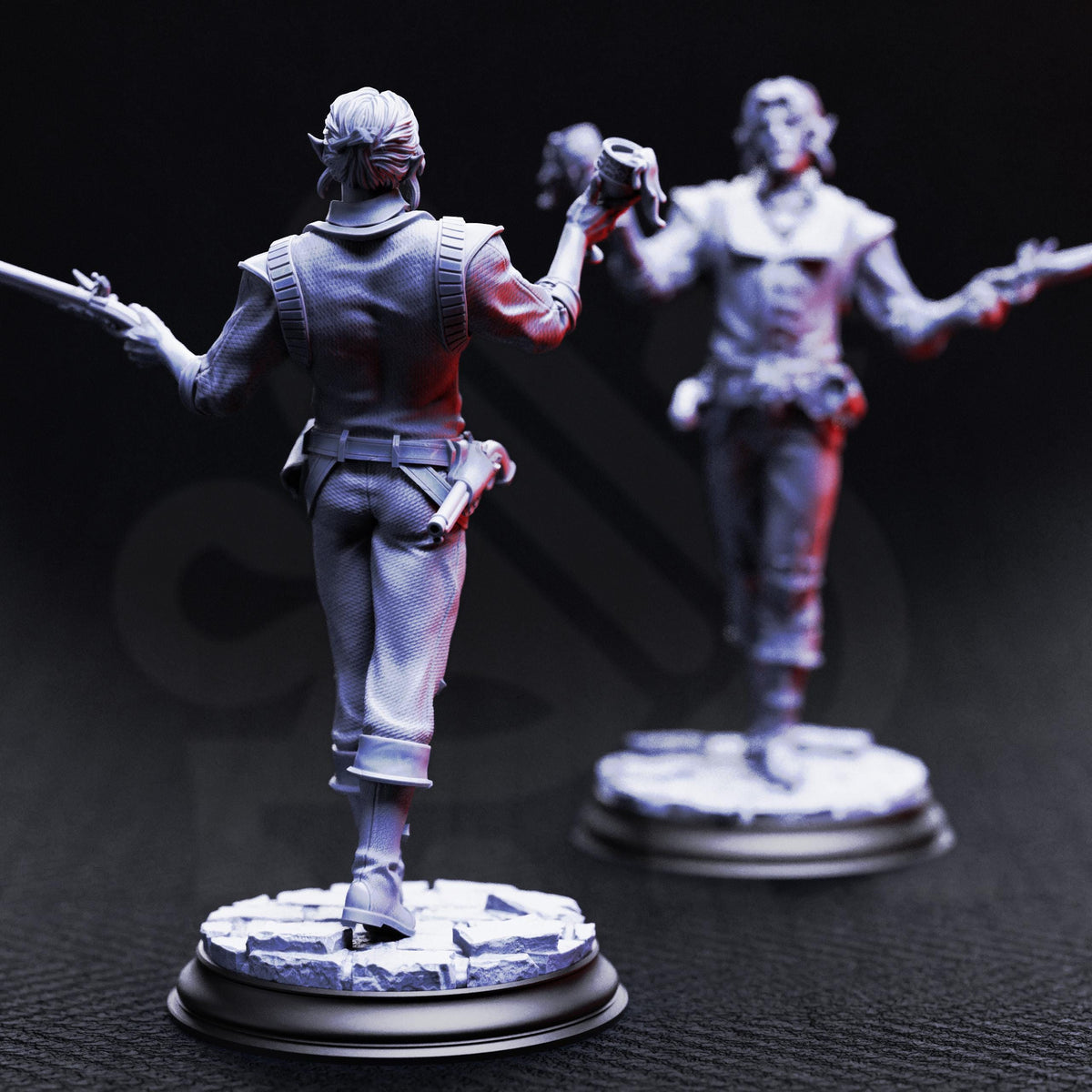 Vampire Socialites - Guests of the Masquerade 32mm Resin Miniature D&D 3D Print DND Vampire