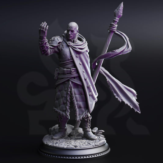 Psionic Knight - Kaiar the Omniscient 32mm Resin Miniature D&D 3D Print DND Moon