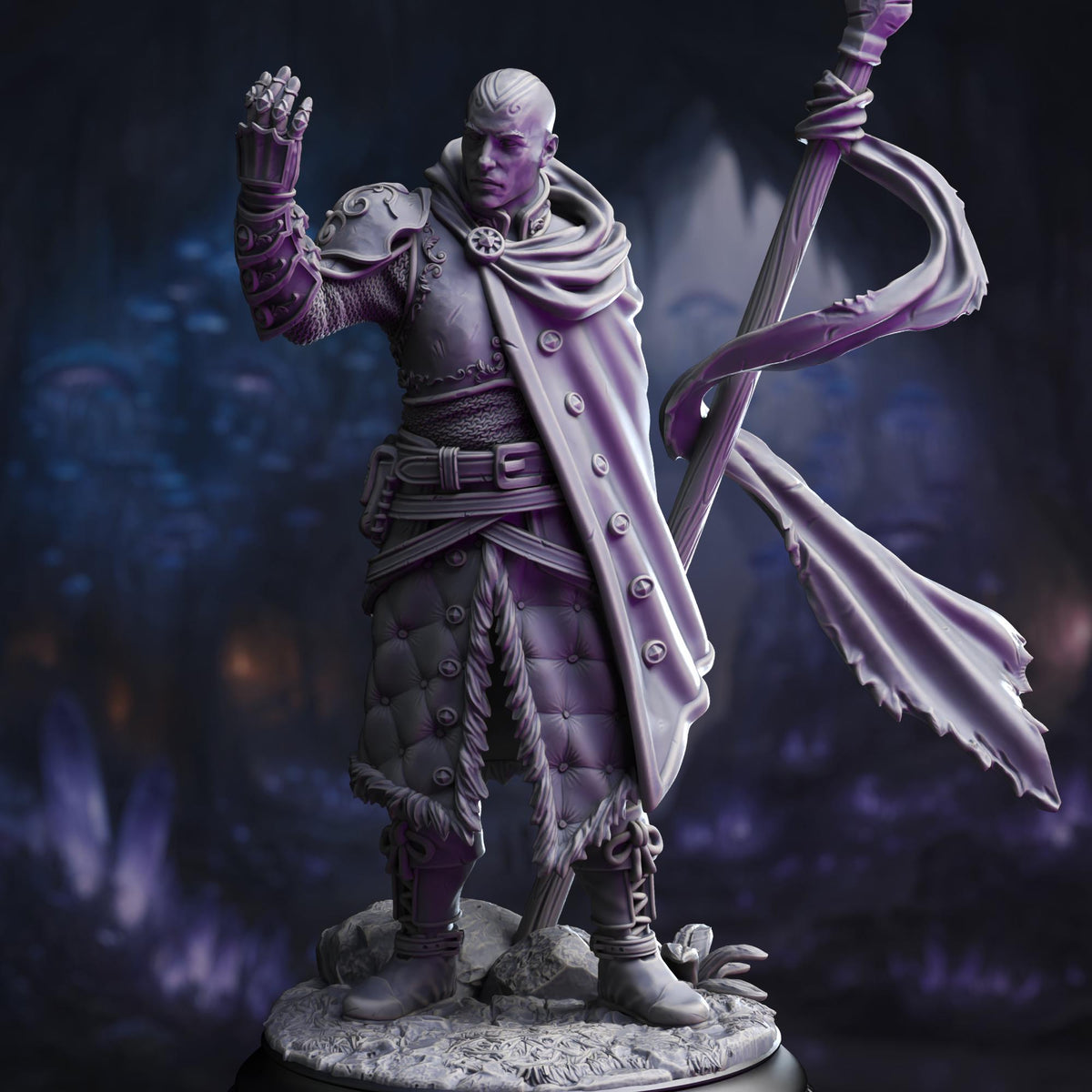 Psionic Knight - Kaiar the Omniscient 32mm Resin Miniature D&D 3D Print DND Moon