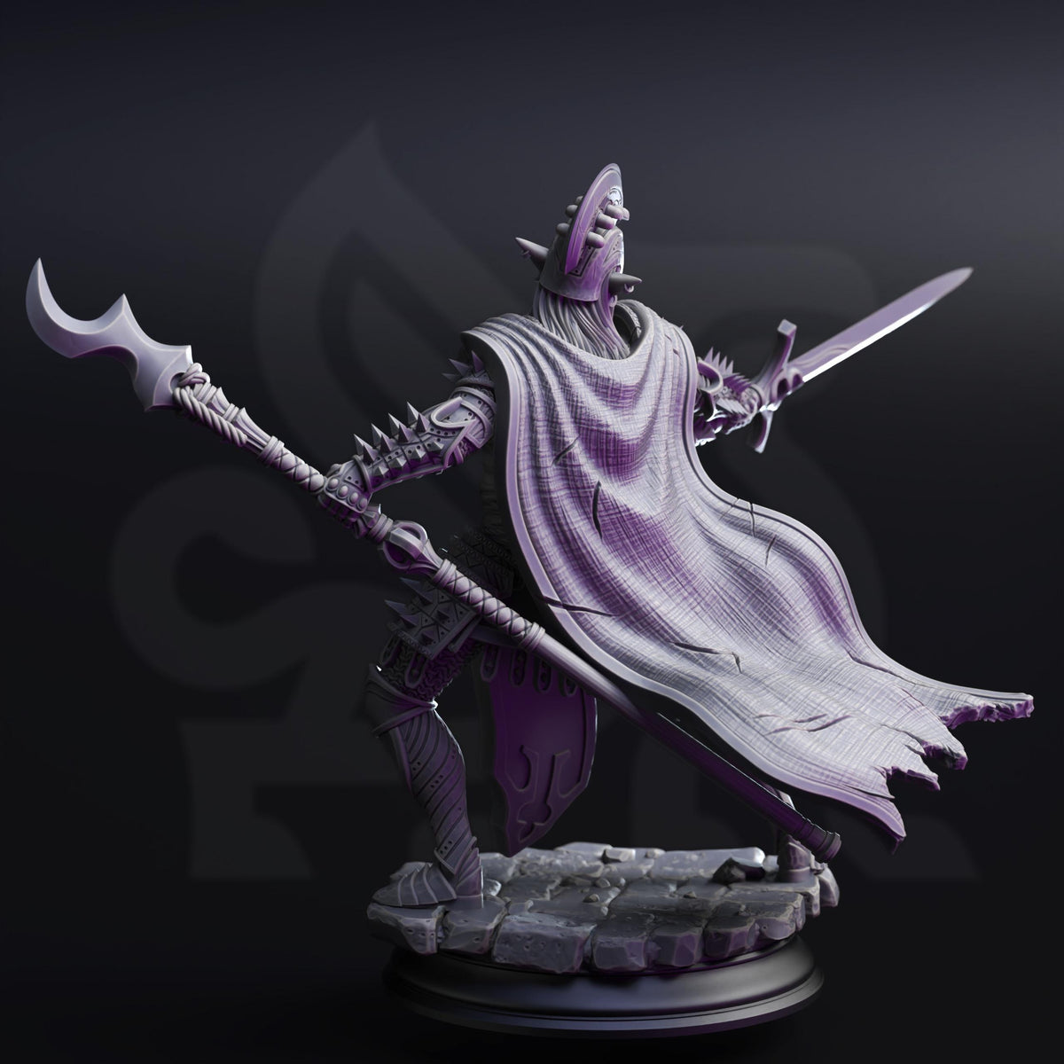 Elite Drow House Guard - The Ordained 32mm Resin Miniature D&D 3D Print DND Moon