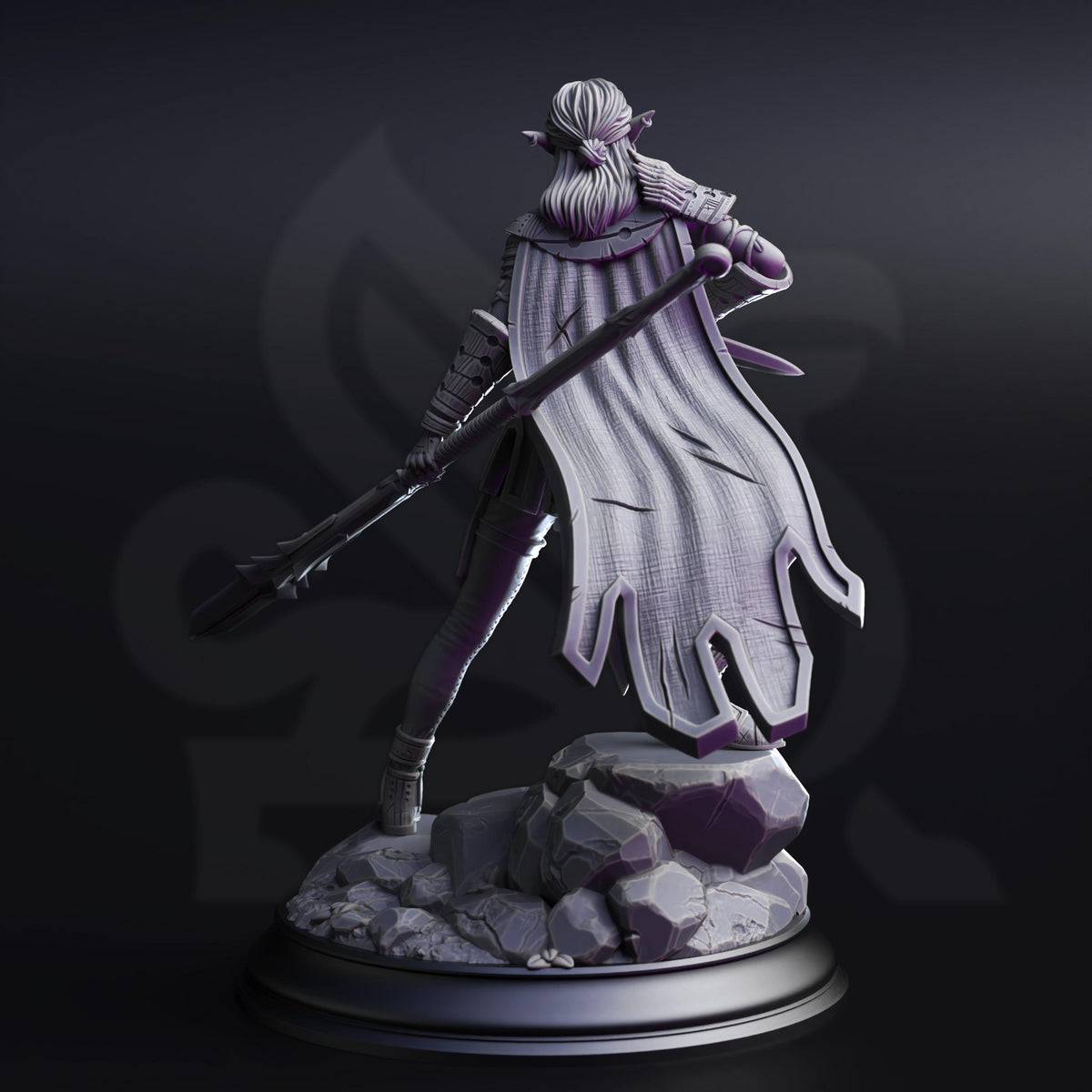Drow Pathfinder - Vixa Indwynath 32mm Resin Miniature D&D 3D Print DND Moon