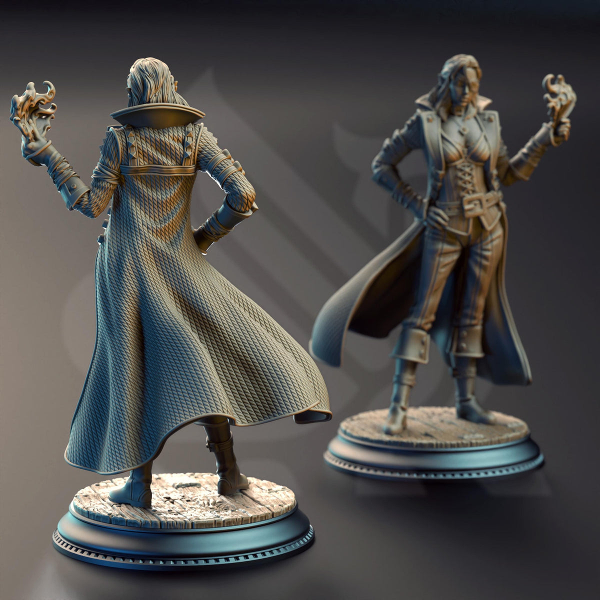 Elf Pirate Gambler Rogue - Charlotte-Anne 32mm Resin Miniature D&D 3D Print DND Pirate