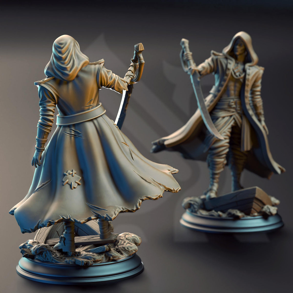 Pirate Revenant - William Jones of the Damned Galleon 32mm Resin Miniature D&D 3D Print DND
