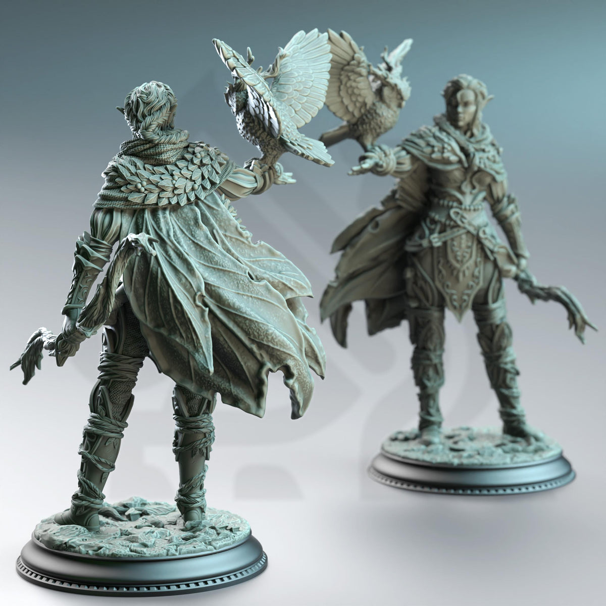 Elf Feywalker Ranger - Jesmira the Jaded 32mm Resin Miniature D&D 3D Print DND Forest