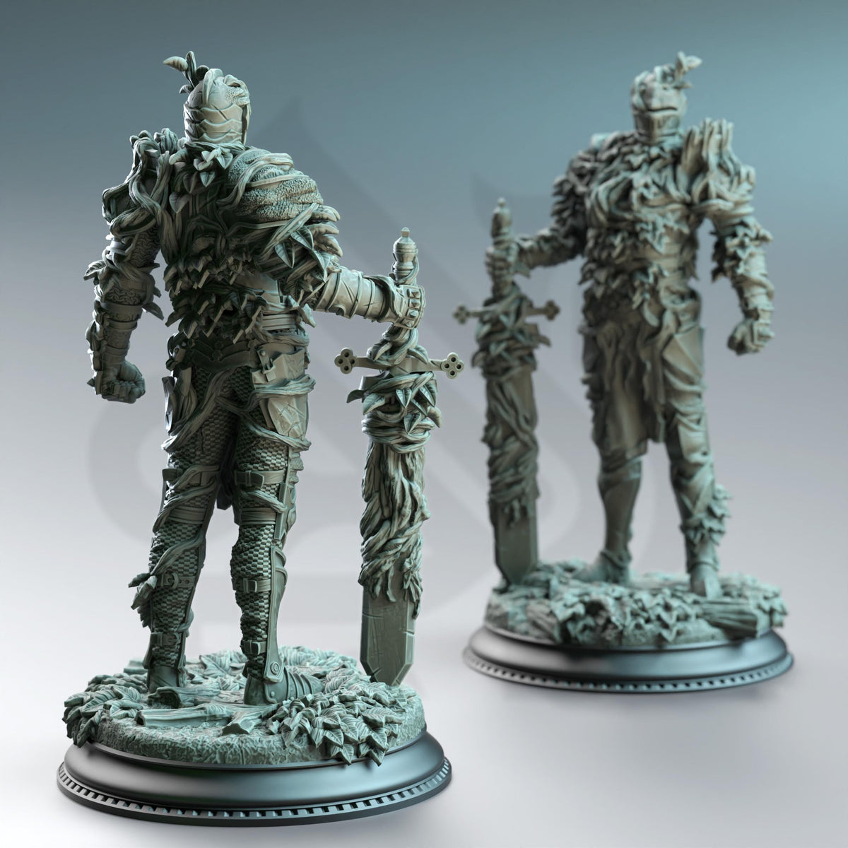 Fey Animated Armor - Forgotten Knights 32mm Resin Miniature D&D 3D Print DND Forest