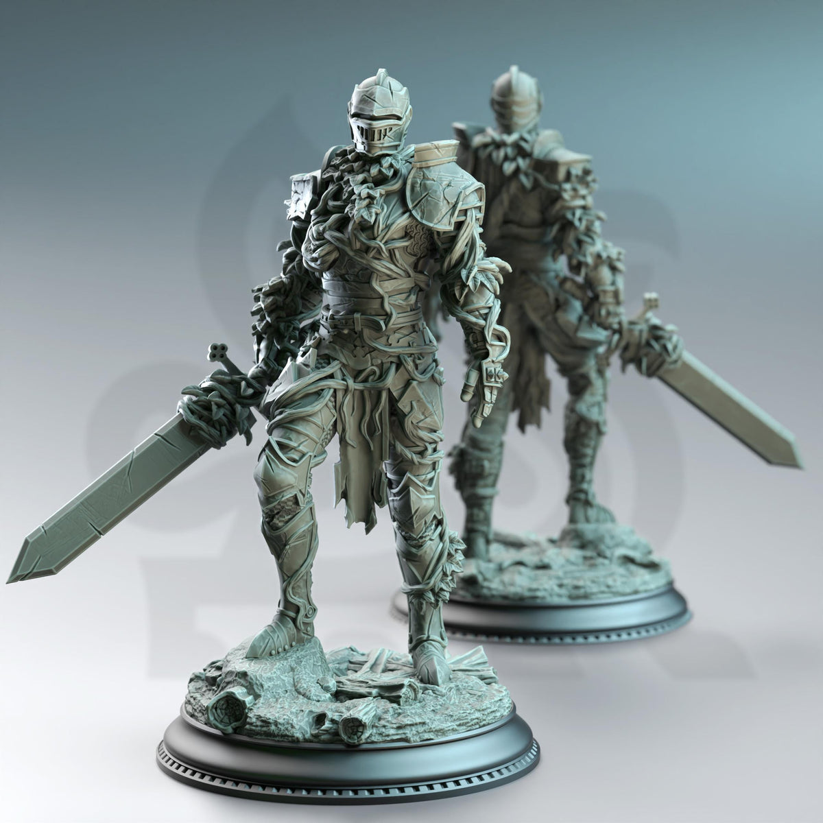 Fey Animated Armor - Forgotten Knights 32mm Resin Miniature D&D 3D Print DND Forest