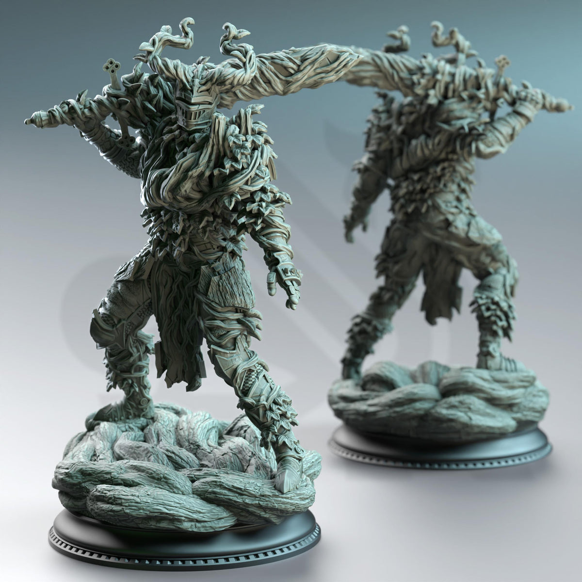 Fey Animated Armor - Forgotten Knights 32mm Resin Miniature D&D 3D Print DND Forest