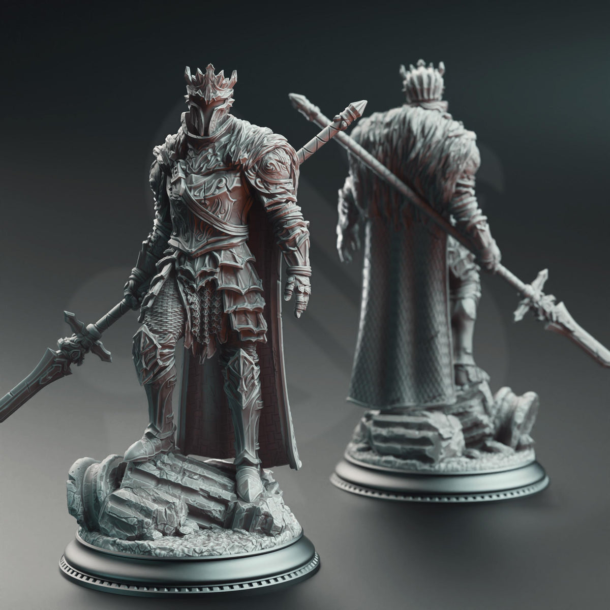 Giant Slayer Knight - Orsinius the Faithless 32mm Resin Miniature D&D 3D Print DND Medieval