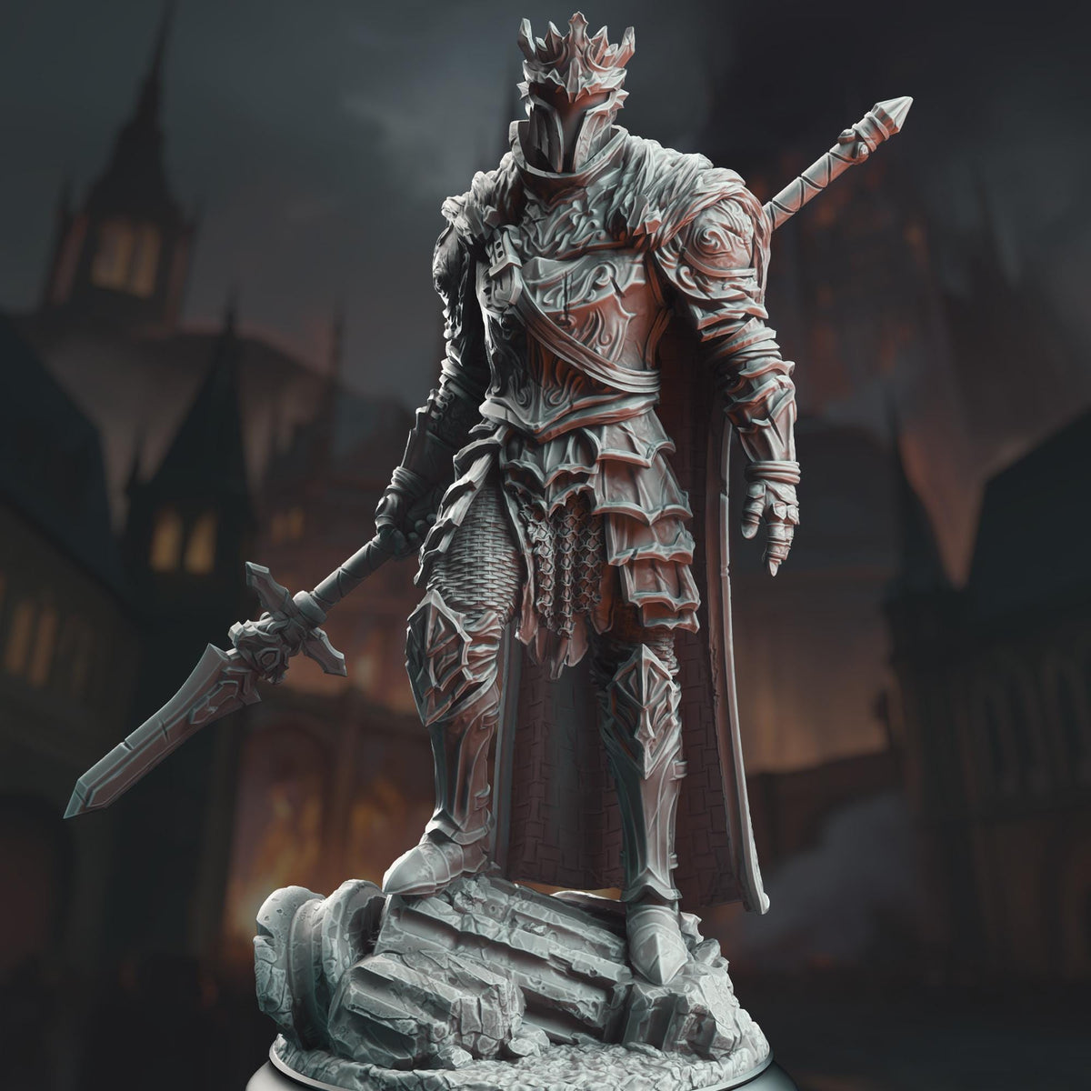 Giant Slayer Knight - Orsinius the Faithless 32mm Resin Miniature D&D 3D Print DND Medieval