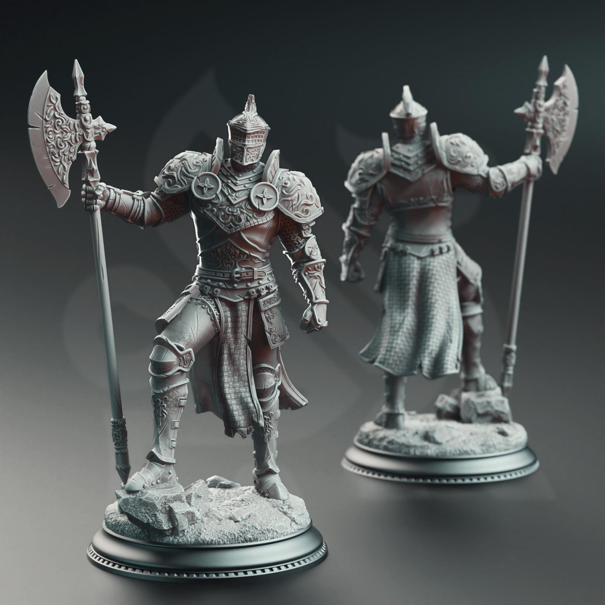Knight of the Tower - Ser Claudius 32mm Resin Miniature D&D 3D Print DND Grimdark