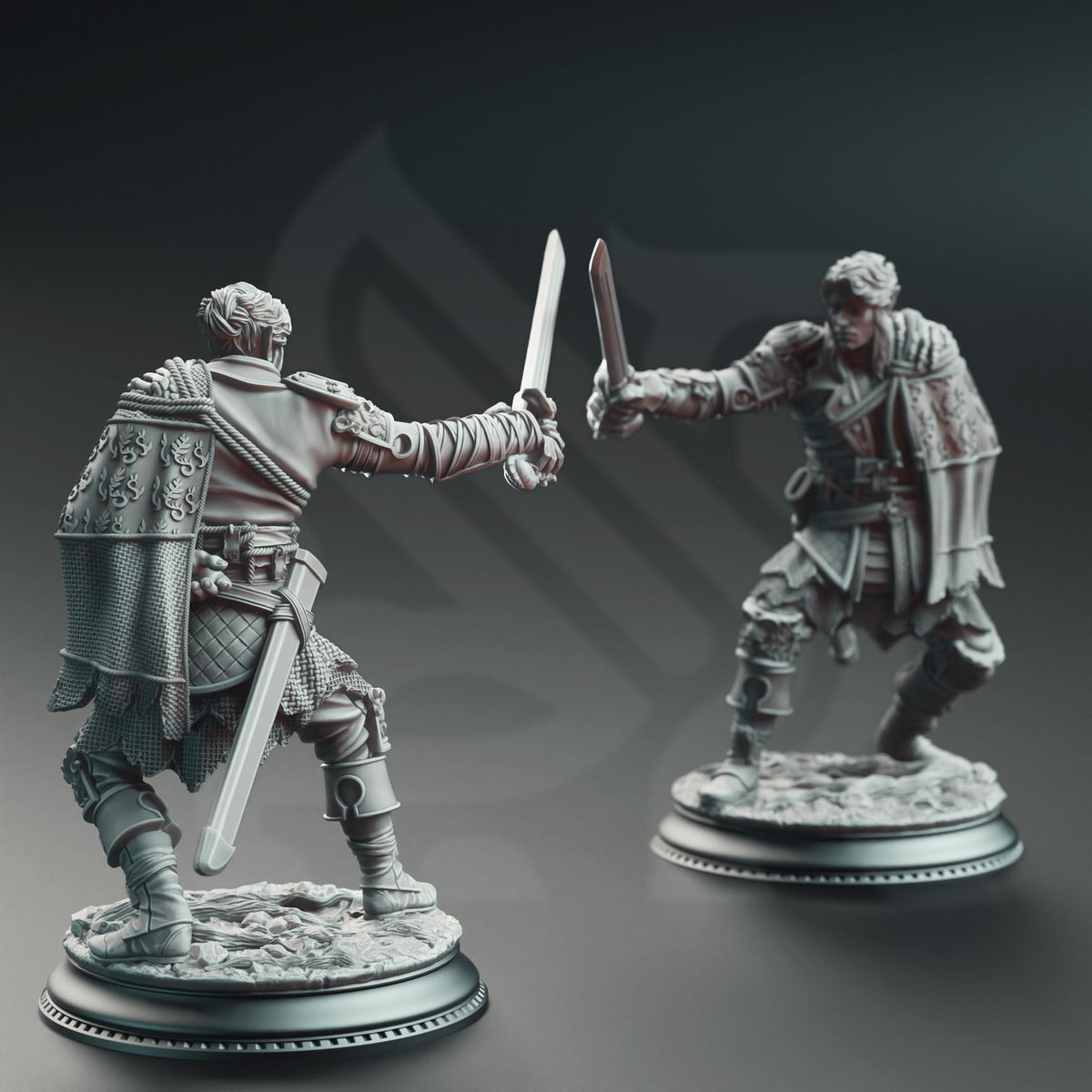 Half-Elf Swashbuckler - Corin of Lamhet 32mm Resin Miniature D&D 3D Print DND Grimdark