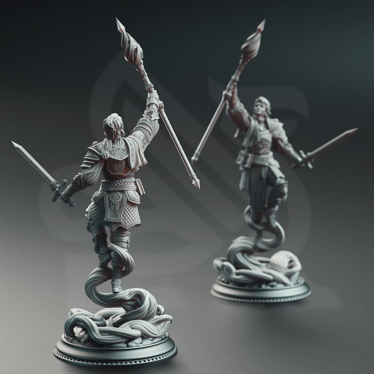 Noble Court Wizard - Chandler Marks 32mm Resin Miniature D&D 3D Print DND Grimdark