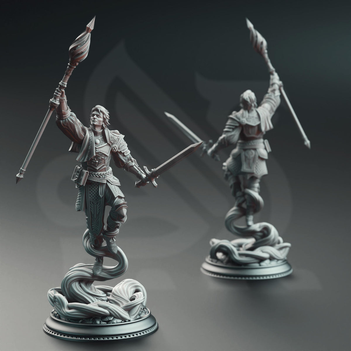 Noble Court Wizard - Chandler Marks 32mm Resin Miniature D&D 3D Print DND Grimdark