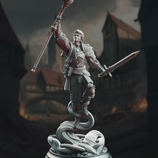 Noble Court Wizard - Chandler Marks 32mm Resin Miniature D&D 3D Print DND Grimdark