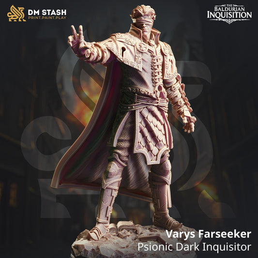 Half Elf Psionic - Varys Farseeker 32mm Resin Miniature D&D 3D Print DND Spanish