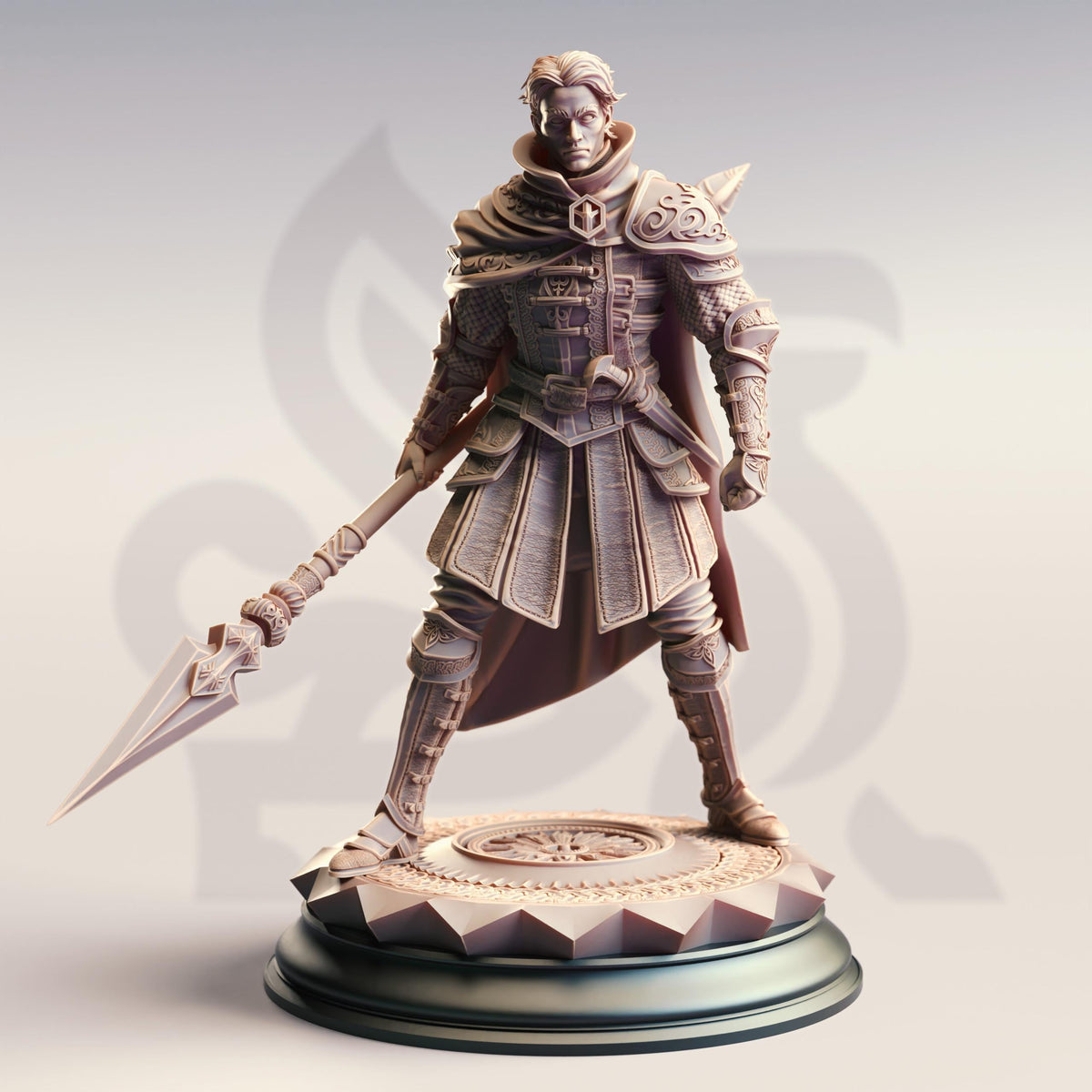 Human Spear Master - Korthis 32mm Resin Miniature D&D 3D Print DND Spanish