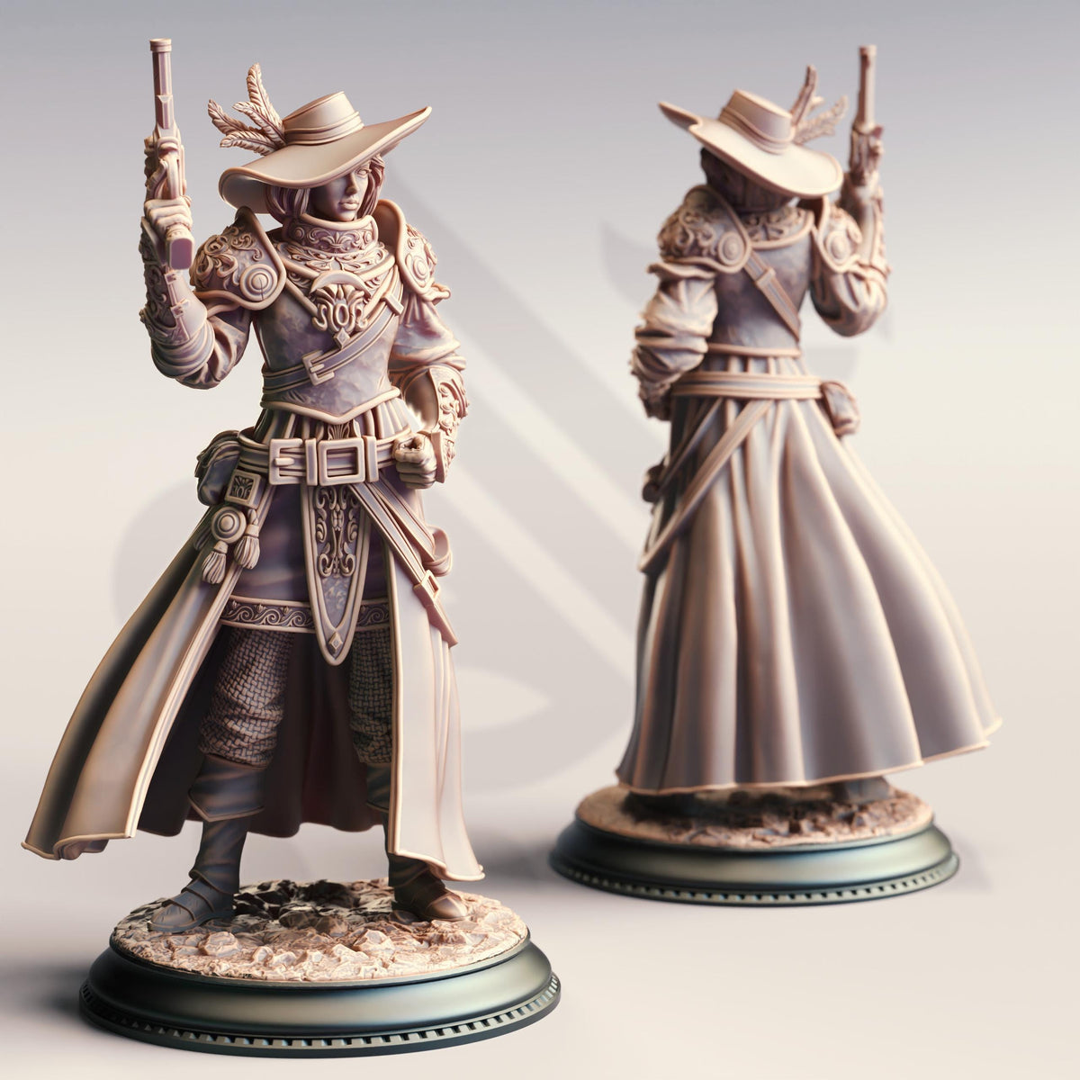 NAME 32mm Resin Miniature D&D 3D Print DND Spanish