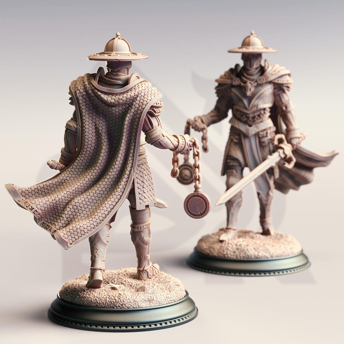 Trio - Knights of the Inquisition 32mm Resin Miniature D&D 3D Print DND Spanish