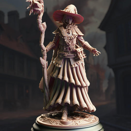 Human Wizard Apprentice - Alia of Ardris 32mm Resin Miniature D&D 3D Print DND Spanish