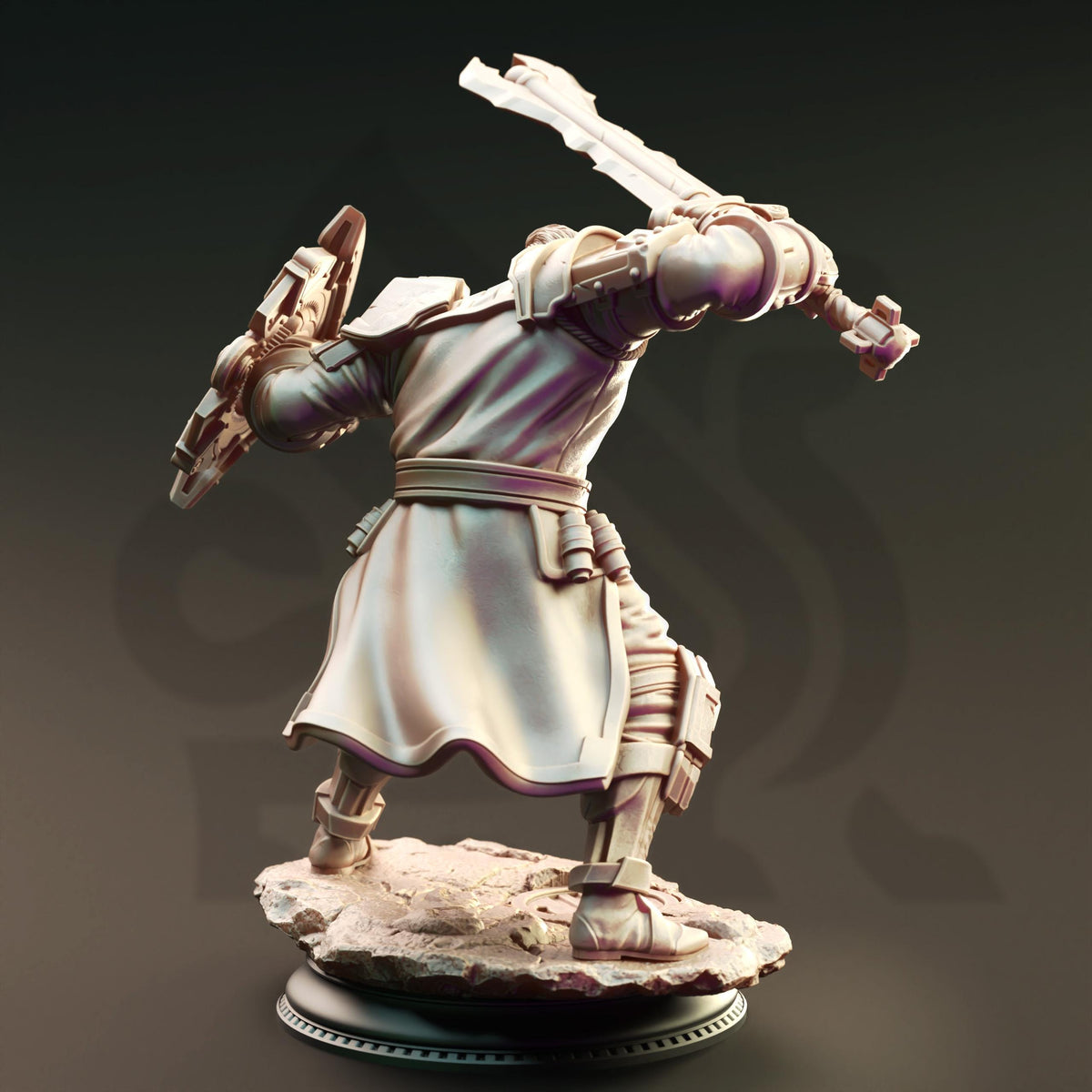 Human Artificer Enforcer - Brandyn Broadoak 32mm Resin Miniature D&D 3D Print DND Steampunk
