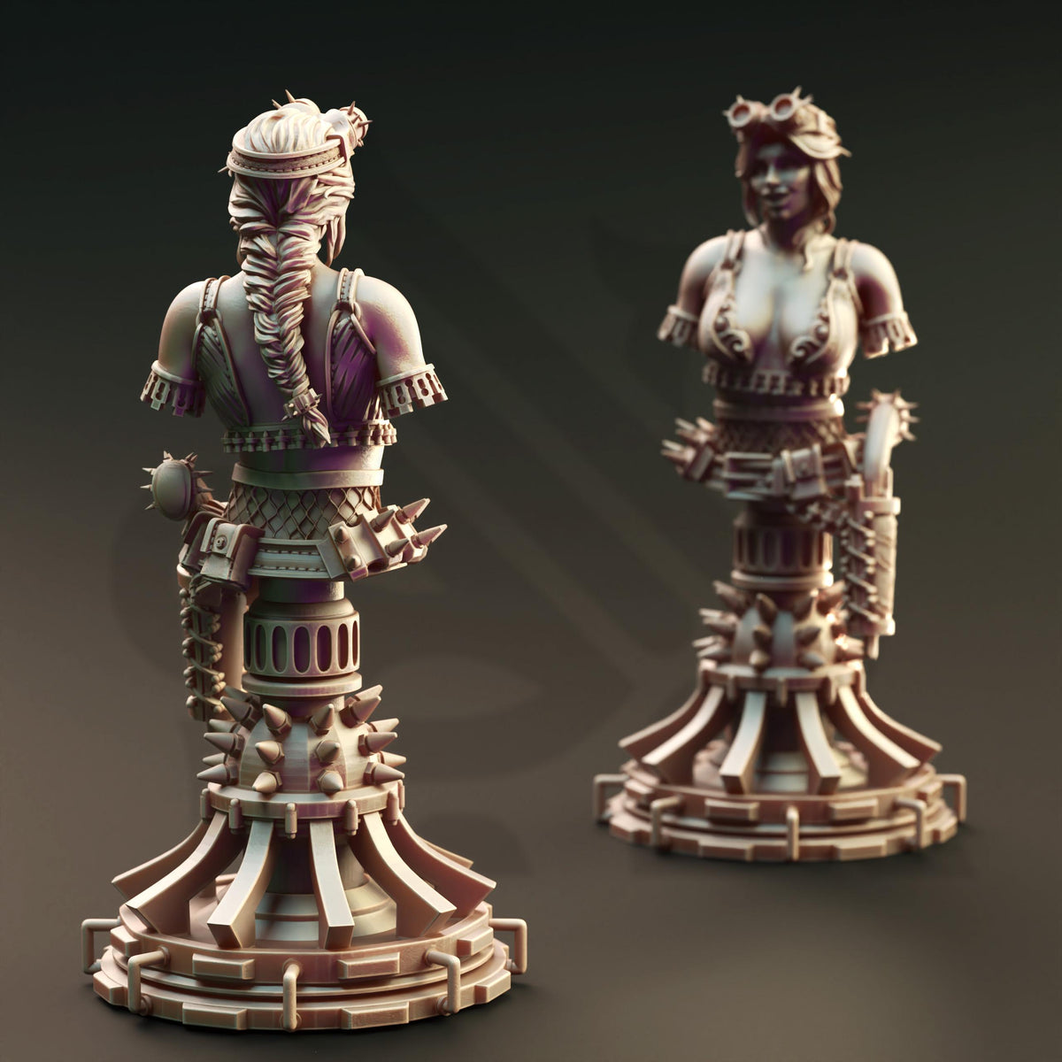 BUST Manic Pixie Boom Girl - Eryial of Arvere 32mm Resin Miniature D&D 3D Print DND Steampunk