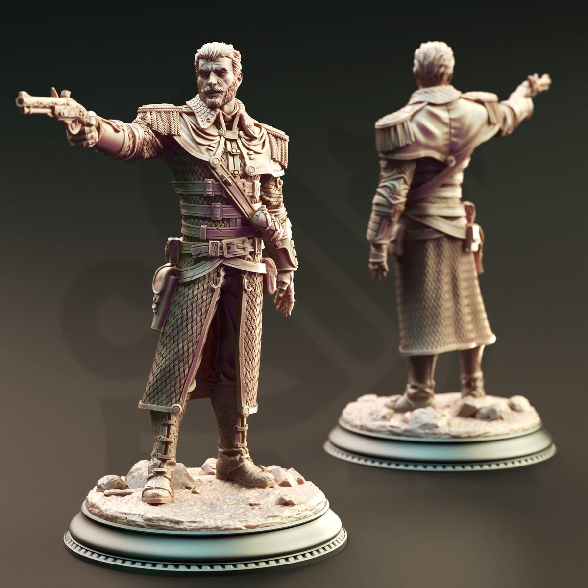 High Inquisitor Officer - Lorthren 32mm Resin Miniature D&D 3D Print DND Steampunk
