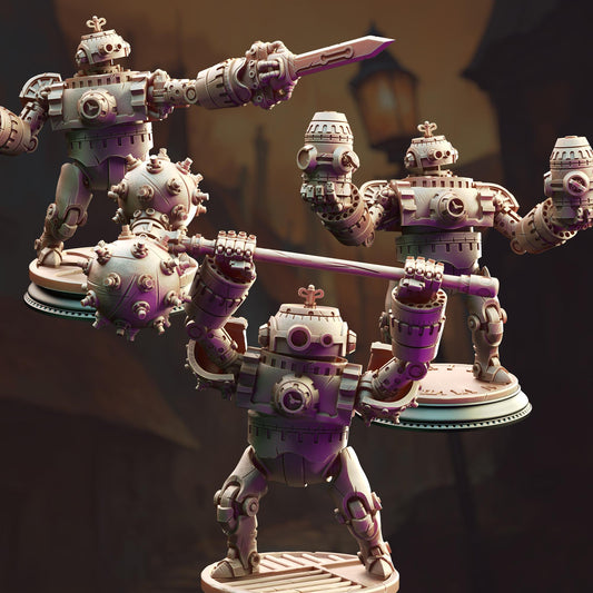 Clockwork Simulacrums - Minor Venators 32mm Resin Miniature D&D 3D Print DND Steampunk