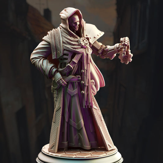 Ancient Warforged Artificer - Senetus 32mm Resin Miniature D&D 3D Print DND Steampunk