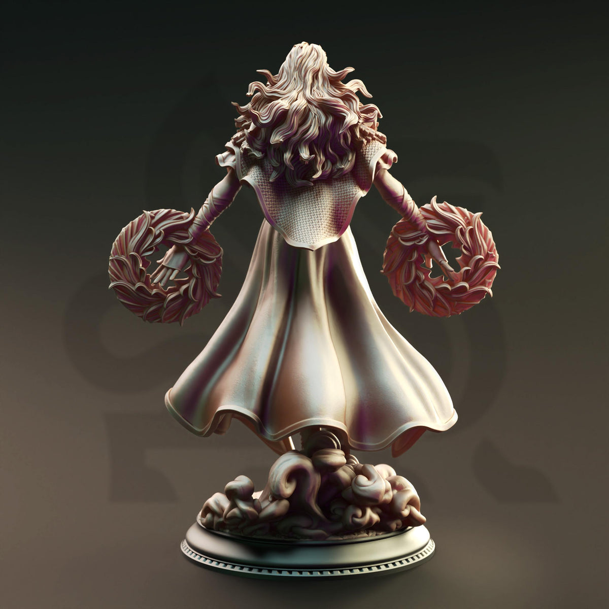 Half-Elf Dark Sorceress - Tyria Ravensong 32mm Resin Miniature D&D 3D Print DND Steampunk
