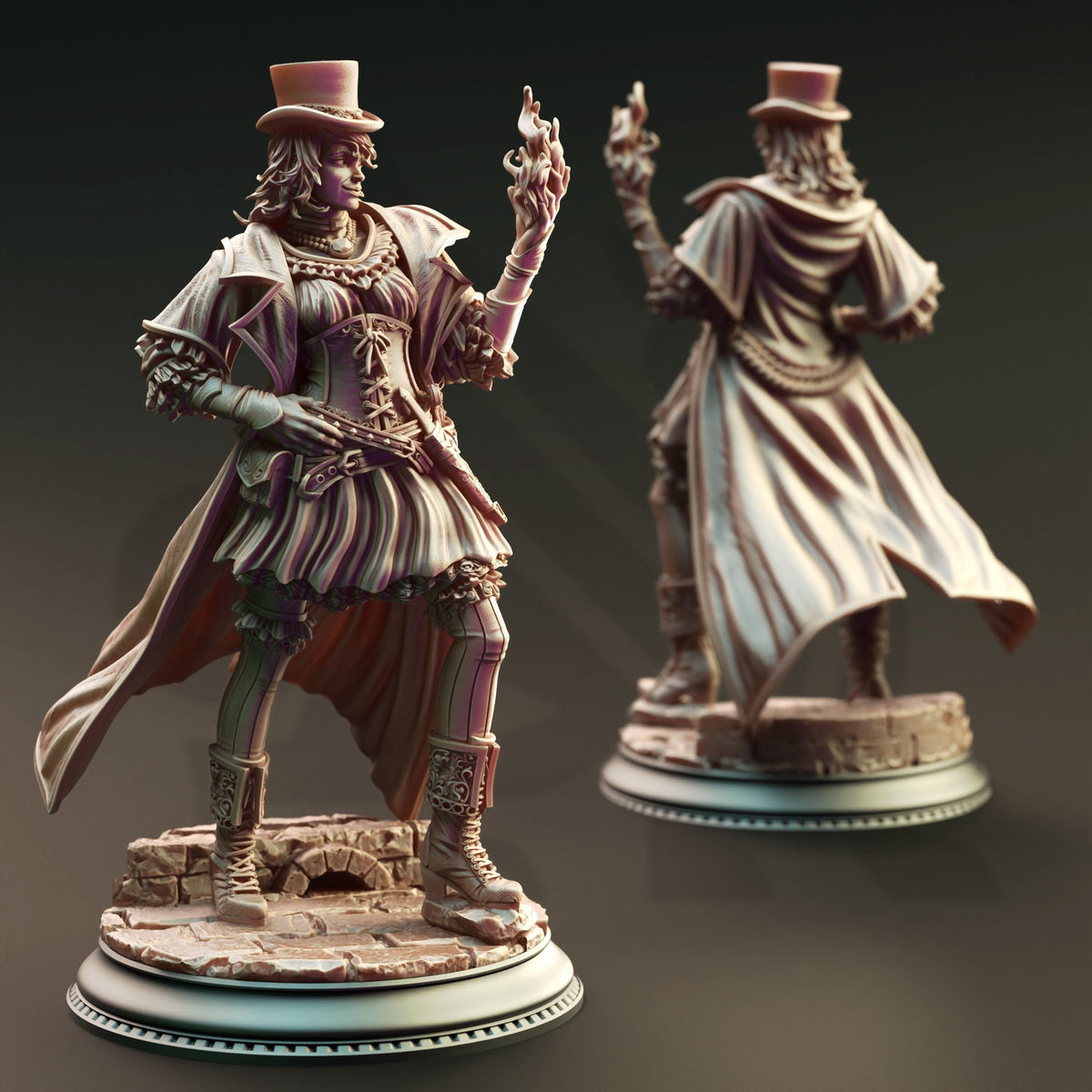 Human Arcane Trickster - Umbra of Nortros 32mm Resin Miniature D&D 3D Print DND Steampunk