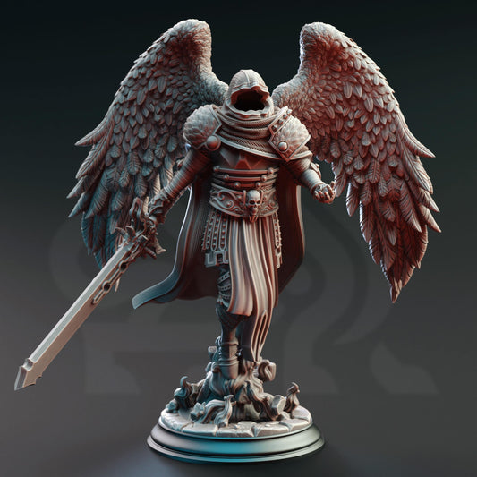 Soulreaper Angel - Eranemeli the Soulbringer 32mm Resin Miniature D&D 3D Print DND Monster