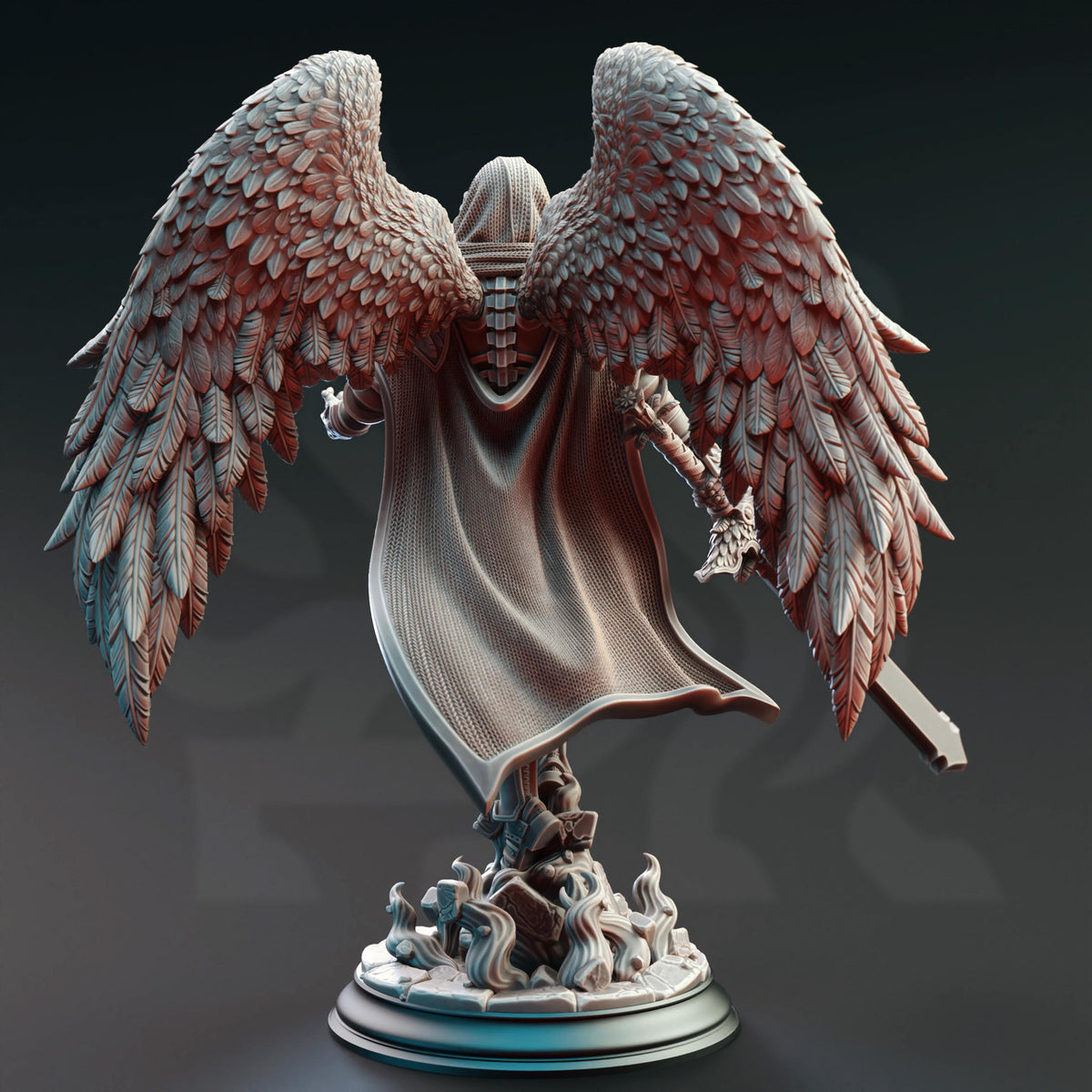 Soulreaper Angel - Eranemeli the Soulbringer 32mm Resin Miniature D&D 3D Print DND Monster