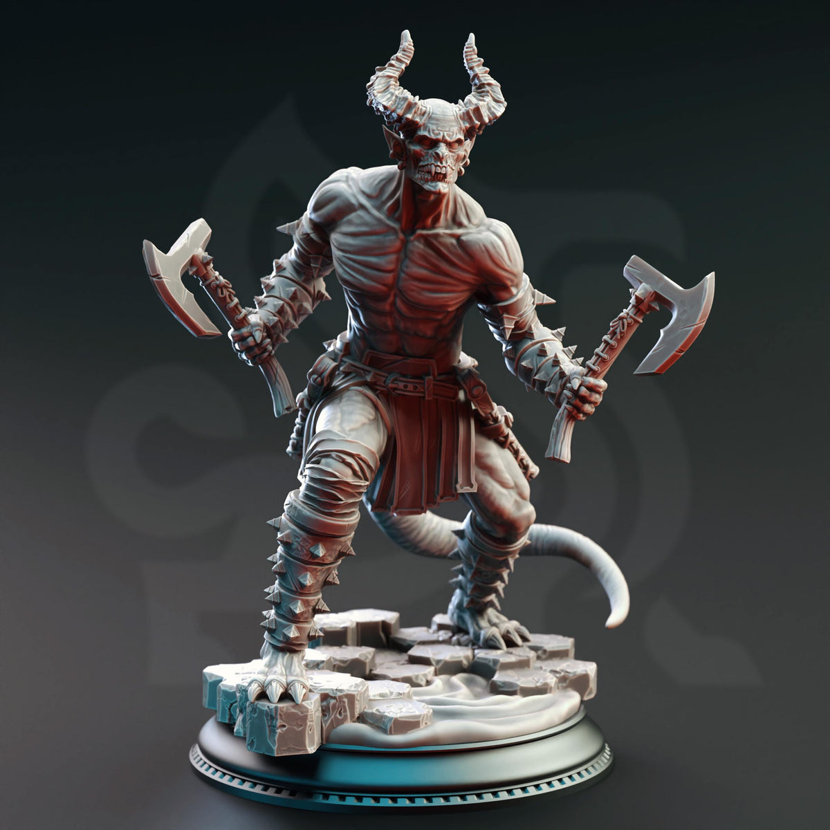 Devil Warriors of the Hells - Nosmeni Warriors 32mm Resin Miniature D&D 3D Print DND Monster
