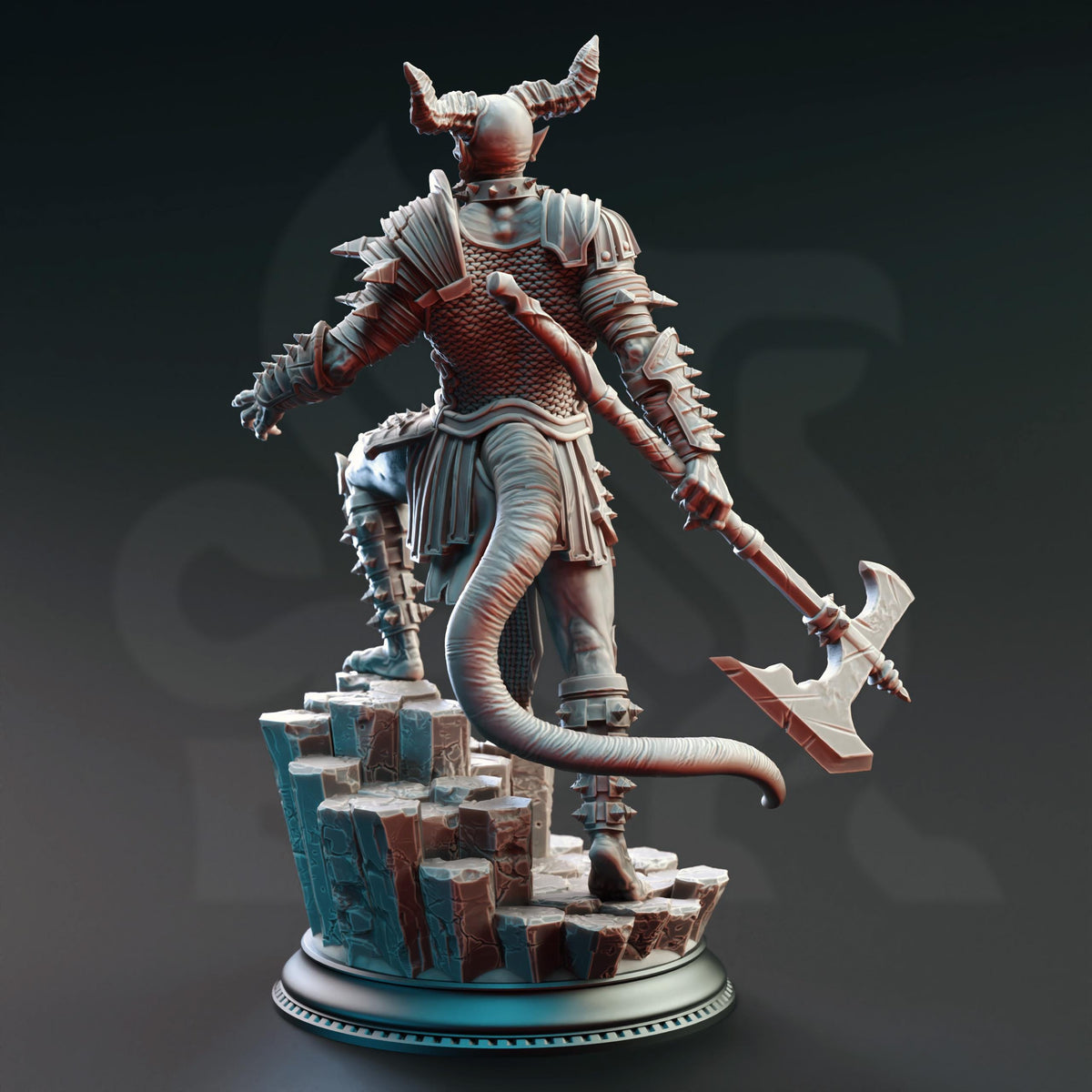 Devil Warriors of the Hells - Nosmeni Warriors 32mm Resin Miniature D&D 3D Print DND Monster