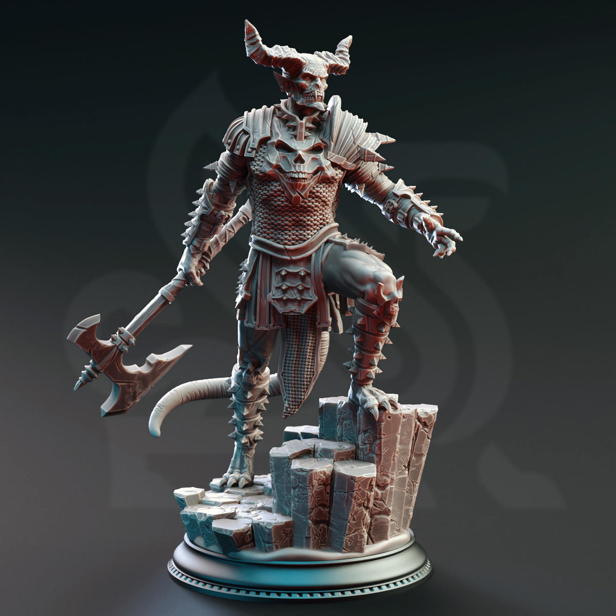 Devil Warriors of the Hells - Nosmeni Warriors 32mm Resin Miniature D&D 3D Print DND Monster