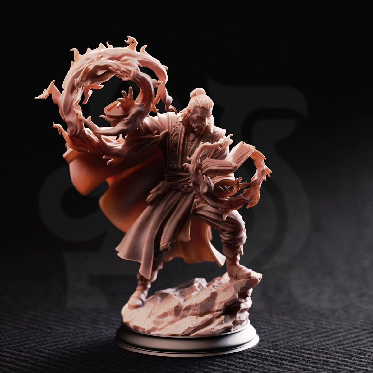 The Wandering Mage - Aaron Drafthold 32mm Resin Miniature D&D 3D Print DND Fantasy