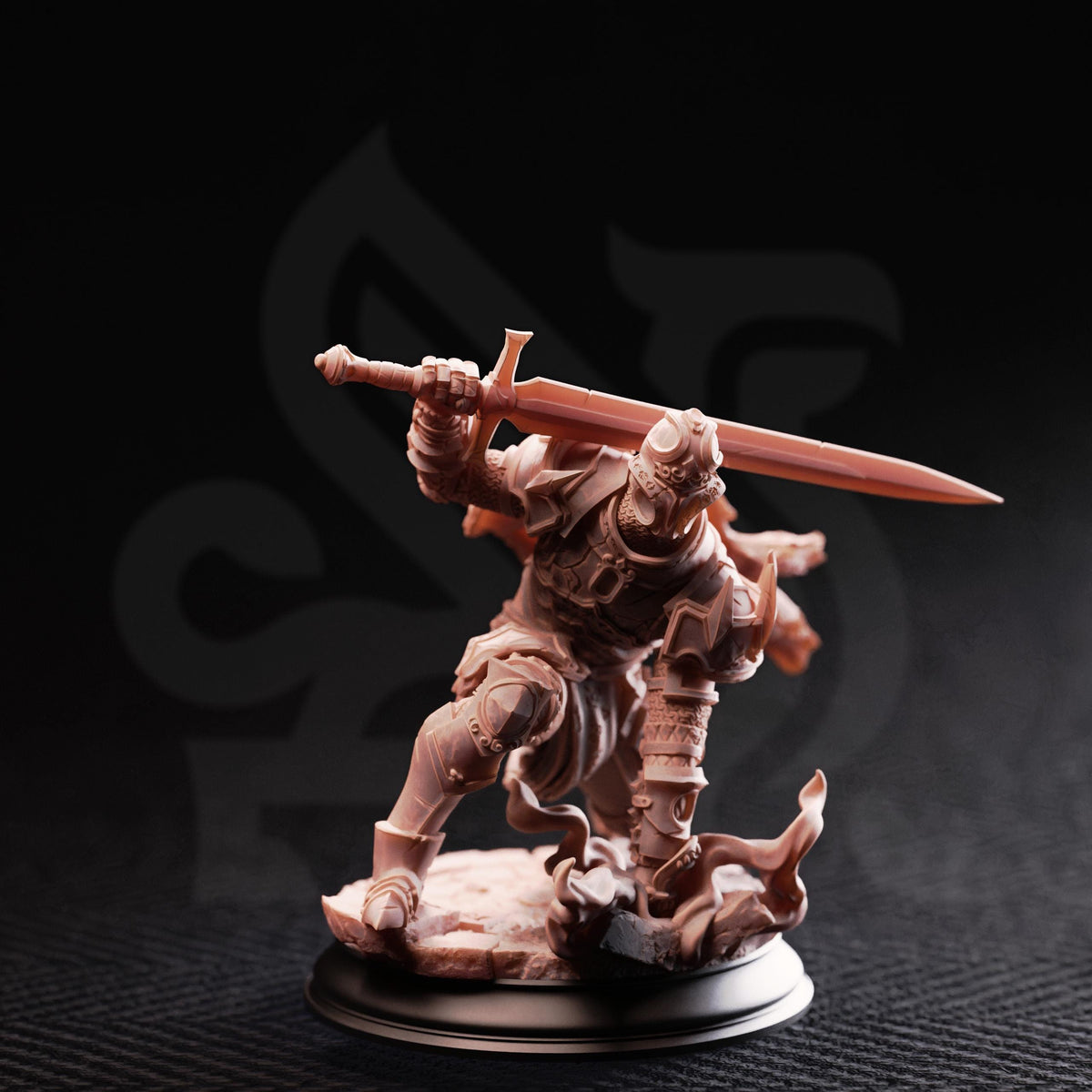 Arcane Armor - Knights of the Bastion 32mm Resin Miniature D&D 3D Print DND Mage
