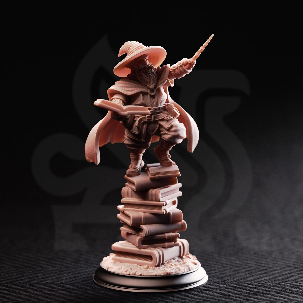 Gnome Arcane Professor - Pepitos the Manic 32mm Resin Miniature D&D 3D Print DND Mage