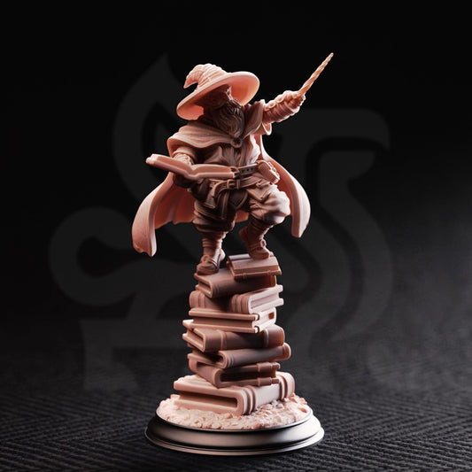 Gnome Arcane Professor - Pepitos the Manic 32mm Resin Miniature D&D 3D Print DND Mage