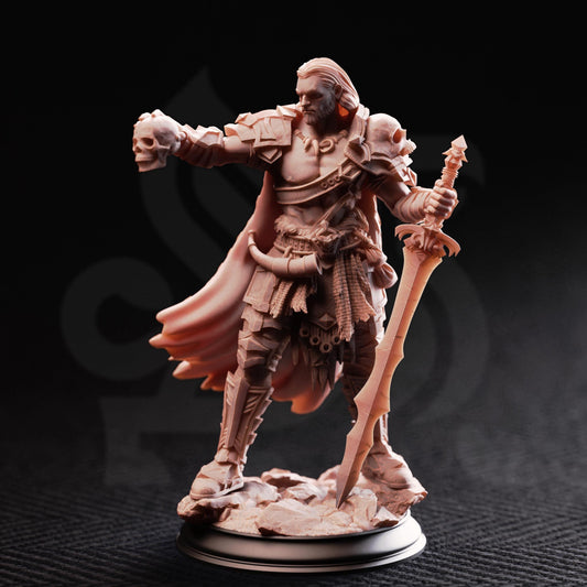 Swordsman of Death - Corsicus 32mm Resin Miniature D&D 3D Print DND Knight