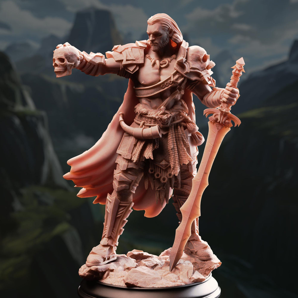 Swordsman of Death - Corsicus 32mm Resin Miniature D&D 3D Print DND Knight